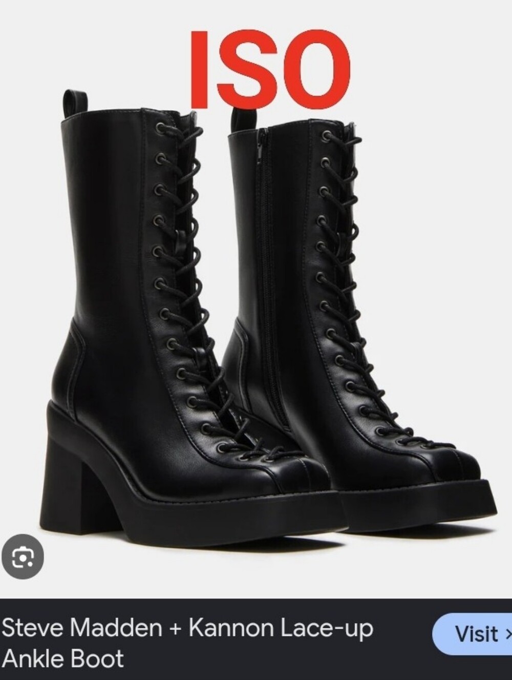 ISO STEVE MADDEN KANNON BOOTS